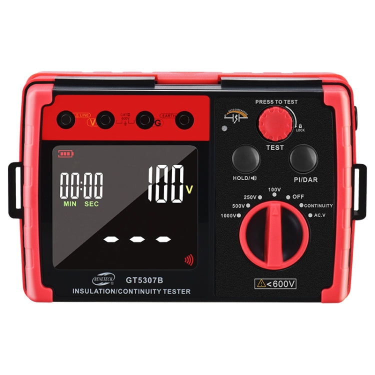 BENETECH GT5307B Professional LCD Digital Insulation Resistance Tester, GT5307B Insulation Resistance Tester