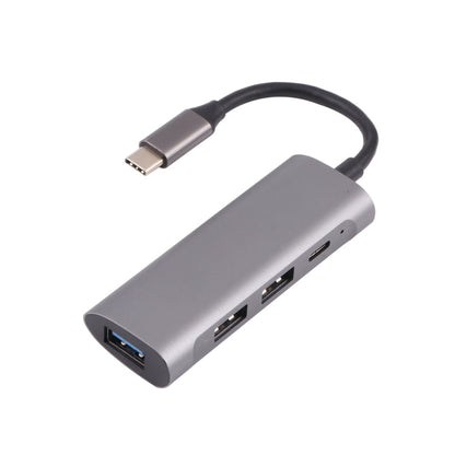 T-811 4 in 1 USB-C / Type-C to 3 USB 3.0 + USB-C / Type-C Ports HUB Docking Station, T-811