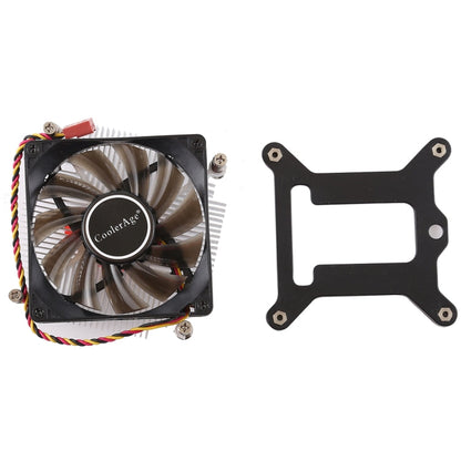 CoolerAge 1155-1U DC 12V 2000PRM 30.5cfm Copper Core Heatsink Hydraulic Bearing Cooling Fan CPU Cooling Fan for Intel 1150 1156 1151, 1155-1U Copper Core