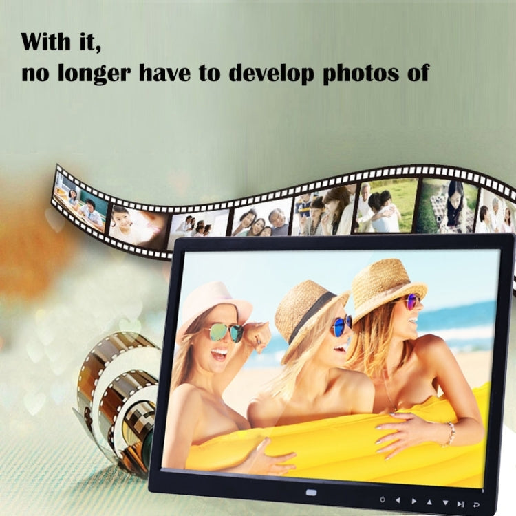 15.0 inch LED Display Digital Photo Frame with Holder / Remote Control, Allwinner, Support USB / SD Card Input / OTG, 15.0 Inch, 15.0 inch Allwinner