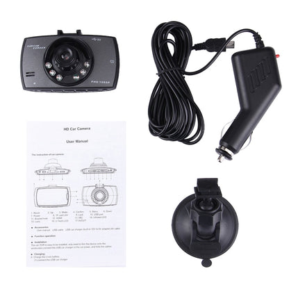 Car DVR Camera 2.7 inch LCD 480P 1.3MP Camera 120 Degree Wide Angle Viewing, Support Night Vision / Motion Detection / TF Card / G-Sensor, 2.7 inch
