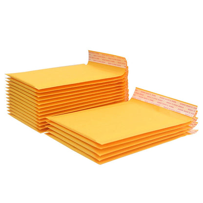 200pcs Kraft Paper Envelope Bag Express Bubble Bag Packaging Bag, Size: 19x28+4cm, 19x28+4cm