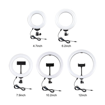 PULUZ Tripod Mount +  Extension Rod + Live Broadcast Dual Phone Bracket + 6.2 inch 16cm LED Ring Vlogging Video Light Kits, 4 in 1 Live Broadcast Kits