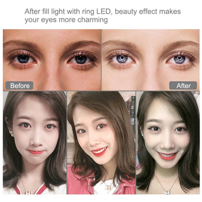 PULUZ 11.8 inch 30cm RGBW Light + 1.65m Mount + Dual Phone Brackets Curved Surface RGBW Dimmable LED Ring Selfie Vlogging Light  Live Broadcast Kits with Cold Shoe Tripod Adapter & Phone Clamp & Remote Control, 11.8 inch RGBW+1.65m Tripod+Dual Bracket