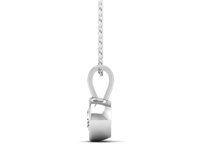1ct - Solitaire Natural Certified Diamond Pendant in 18K Gold