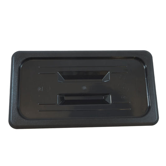 Black Polycarbonate GN 1/3 Gastronorm Food Pan Lid Cover with Handle