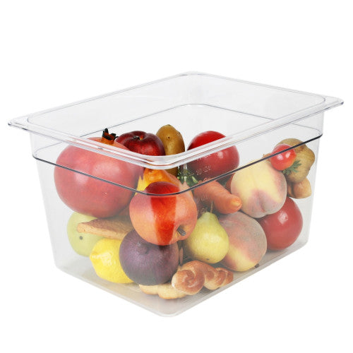 GN 1/2 Polycarbonate Gastronorm 200mm Clear