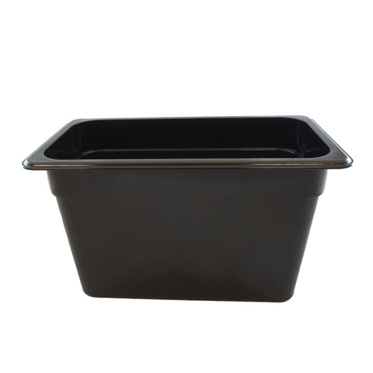Black Polycarbonate GN 1/3 Gastronorm Food Pan Container 150mm