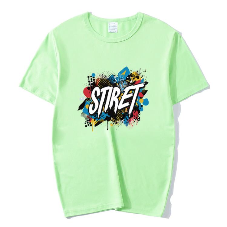 Round Neck Modal Short Sleeve T-shirt Custom Made Print Your Demand, Size: L, L, POD T-shirt
