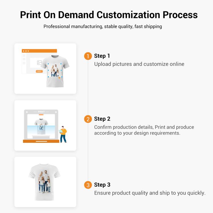 Summer Baggy Cotton Short Sleeve T-shirt Custom Made Print On Your Demand, Size: XXXL, POD T-Shirt, XXXL