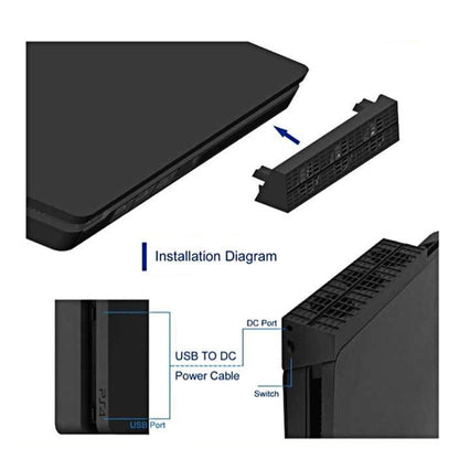 DOBE TP4-819 Temperature Control Cooling Fan for Sony PS4 Slim Game Console, TP4-819