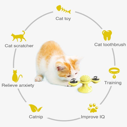 Pet Toy Cat Turntable Funny Cat Toy Scratch Scratching