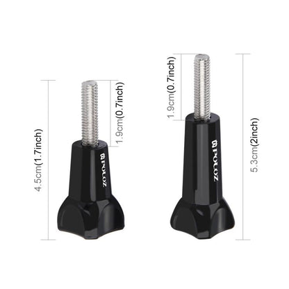 PULUZ Plastic Thumb Knob Standard Long Screw + Short ScrewGoPro, Insta360, DJI and Other Action Cameras, 2 Screws (Plastic)