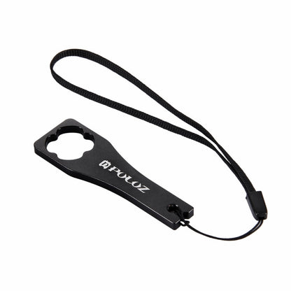 PULUZ CNC Aluminum Alloy Tighten Screw Cap Wrench Tool for GoPro Hero11 Black / HERO10 Black / HERO9 Black / HERO8 Black / HERO7 /6 /5 /5 Session /4 Session /4 /3+ /3 /2 /1, Xiaoyi and Other Action Cameras, Wrench (Aluminum Material) Blue              ...