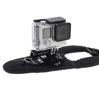 PULUZ 360 Degree Rotation Glove Style Palm Strap Mount Band for GoPro, Insta360, DJI and Other Action Cameras, Glove Palm Strap