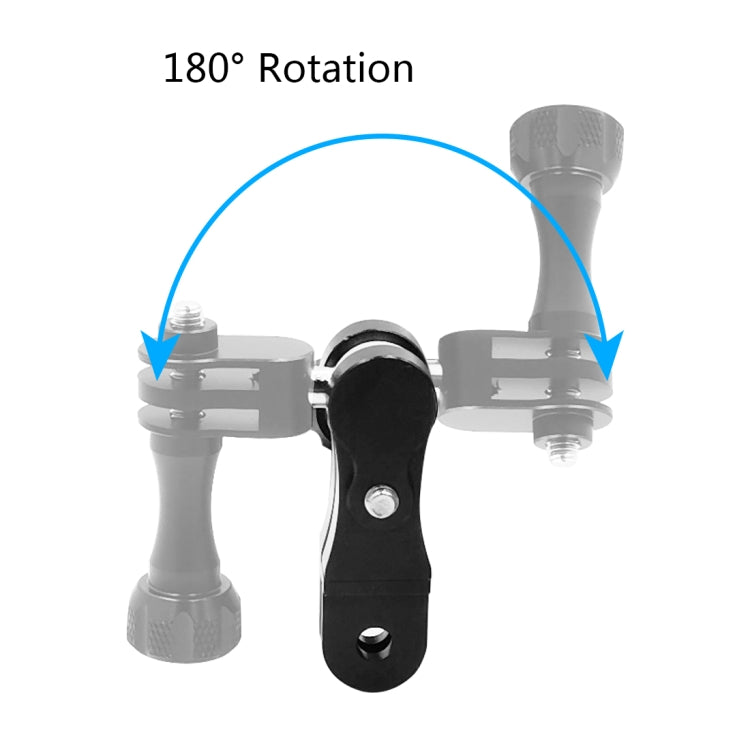 PULUZ CNC Aluminum Ball Joint Mount with 2 Long Screws for GoPro, Insta360, DJI and Other Action Cameras, CN Stock