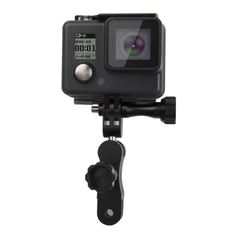 PULUZ CNC Aluminum Ball Joint Mount with 2 Long Screws for GoPro, Insta360, DJI and Other Action Cameras, CN Stock