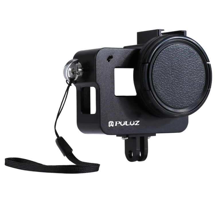 PULUZ Housing Shell CNC Aluminum Alloy Protective Cage with Insurance Frame & 52mm UV Lens for GoPro HERO(2018) /7 Black /6 /5, For HERO6 /5 Pull Frame, For HERO5 Pull Frame