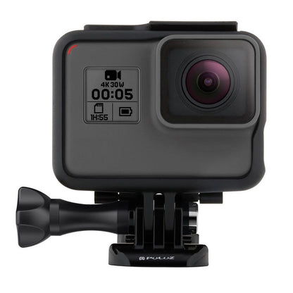 PULUZ ABS Plastic Housing Shell Frame Mount Protective Case Cage with Pedestal and Long Screw for GoPro HERO(2018) /7 Black /6 /5, For GoPro HERO6 /5