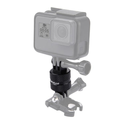 PULUZ 360 Degree Rotation CNC Swivel Pivot Extension Arm Tripod Mount for GoPro, Insta360, DJI and Other Action Cameras, Extension Adapter