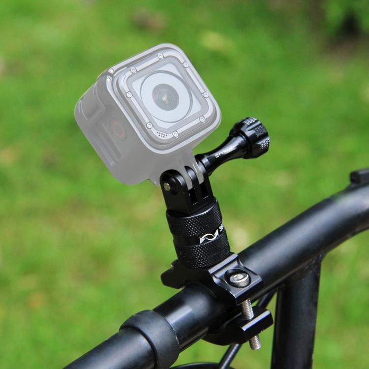 PULUZ 360 Degree Rotation Bike Aluminum Handlebar Adapter Mount with Screw for GoPro, Insta360, DJI and Other Action Cameras, China Stock (Red), China Stock (Blue), Handlebar Adapter Mount 1