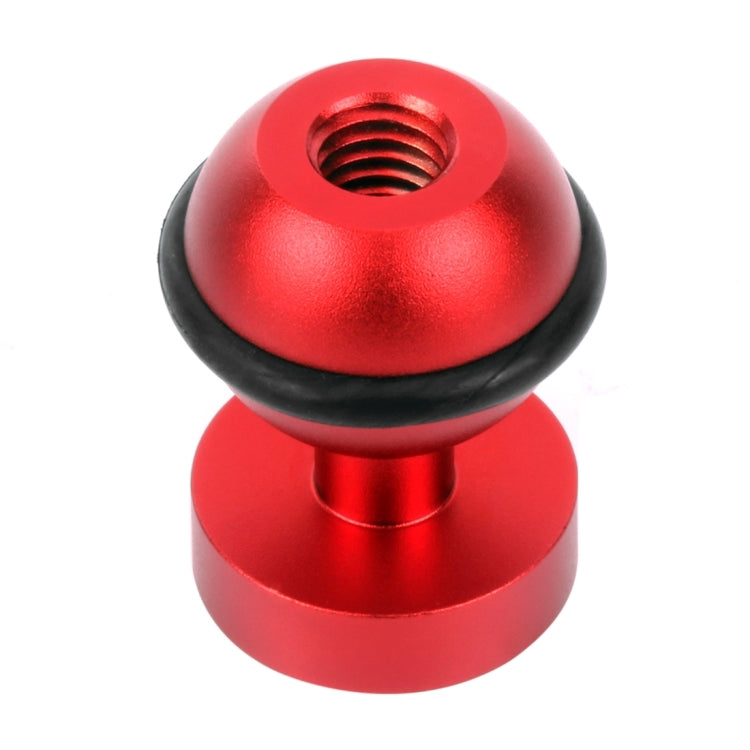 PULUZ CNC Aluminum Ball Head Adapter Mount for GoPro, Insta360, DJI and Other Action Cameras, Diameter: 2.5cm, CNC Aluminum (Black)