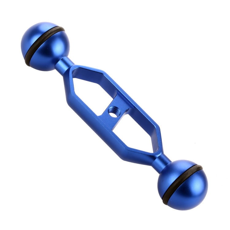 PULUZ 5.0 inch 12.6cm Aluminum Alloy Dual Balls Arm, Ball Diameter: 25mm, 5.0 inch (Red), 5.0 inch (Blue)