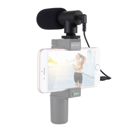 PULUZ 3.5mm Audio Stereo Recording Vlogging Professional Interview Microphone for DSLR & DV Camcorder, Smartphones, Mini Microphone