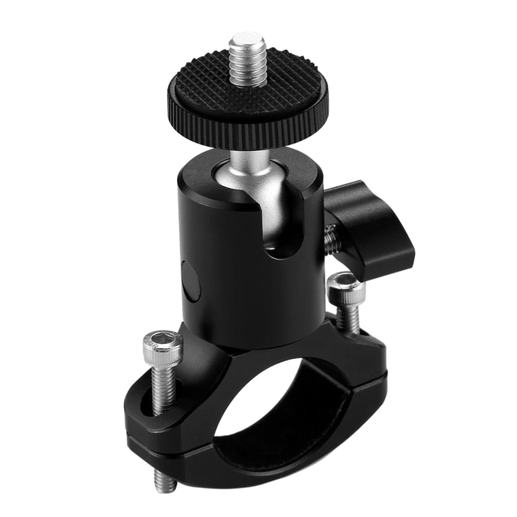 PULUZ Bike Aluminum Handlebar Tripod Ball Head Adapter Mount for GoPro HERO10 Black / HERO9 Black / HERO8 Black /7 /6 /5 /5 Session /4 Session /4 /3+ /3 /2 /1, DJI Osmo Action, Xiaoyi and Other Action Cameras, Ball Head Mount