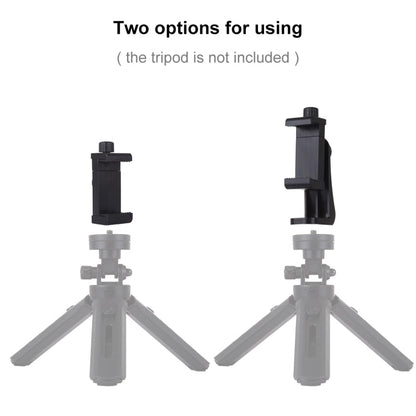 PULUZ 360 Degree Rotating Universal Horizontal Vertical Shooting Phone Clamp Holder Bracket for iPhone, Galaxy, Huawei, Xiaomi, Sony, HTC, Google and other Smartphones, Horizontal Vertical Clamp