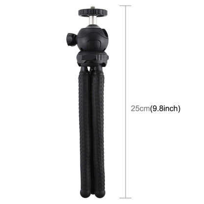 PULUZ Mini Octopus Flexible Tripod Holder with Ball Head for DJI, Insta360, GoPro and Other Action Cameras, SLR Cameras, Cellphone, Size: 25cmx4.5cm, 25cm Tripod
