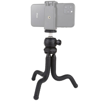 PULUZ Mini Octopus Flexible Tripod Holder with Ball Head for DJI, Insta360, GoPro and Other Action Cameras, SLR Cameras, Cellphone, Size: 25cmx4.5cm, 25cm Tripod