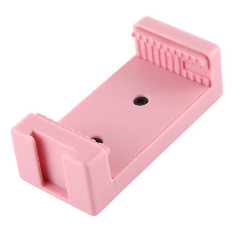 PULUZ Selfie Sticks Tripod Mount Phone Clamp with 1/4 inch Screw Holes & Cold Shoe Base, Clamp Pink, Clamp Black