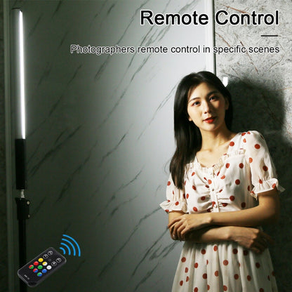 PULUZ RGB Colorful Photo LED Stick Adjustable Color Temperature Handheld LED Fill Light with Remote Control, Remote Fill Light