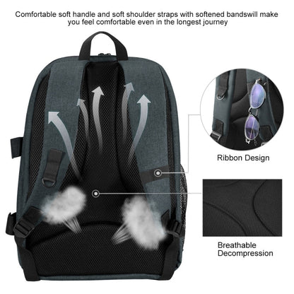 PULUZ Outdoor Portable Waterproof Scratch-proof Dual Shoulders Backpack Handheld PTZ Stabilizer Camera Bag with Rain Cover for Digital Camera, DJI Ronin-SC / Ronin-S, Backpack(Grey), Backpack(Black), Backpack(Grey US)