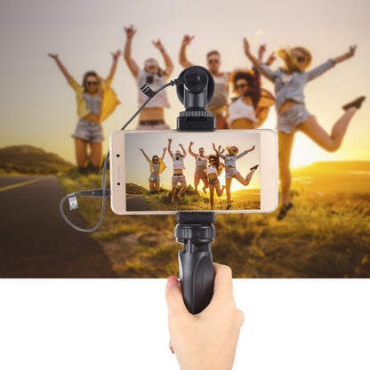 PULUZ Pocket Mini Plastic Tripod Mount with Phone Clamp for Smartphones, Plastic Tripod (Black)
