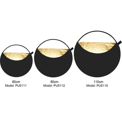 PULUZ 110cm 5 in 1 (Silver / Translucent / Gold / White / Black) Folding Photo Studio Reflector Board, 110cm Reflector