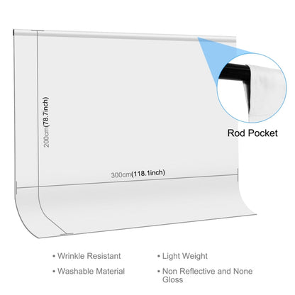 PULUZ 3m x 2m Photography Background Thickness Photo Studio Background Cloth Backdrop, 3m x 2m, 3 x 2m