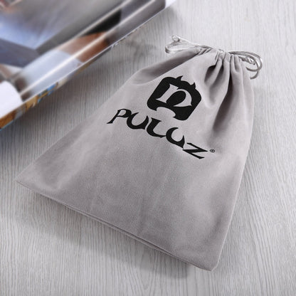 PULUZ Storage Bag with Stay Cord for GoPro, Insta360, DJI and Other Action Cameras Accessories, Flannel Bag, Size: 24.5cm x 20.5cm, Nylon Mesh Bag, Size: 21.5cm x 15.5cm