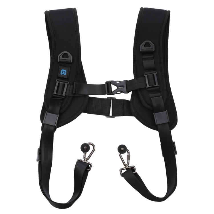 PULUZ Quick Release Double Shoulder Harness Soft Pad Decompression Foam Strap Belt for DSLR Digital Cameras, Double Shoulder