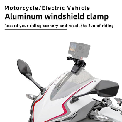 PULUZ Motorcycle Windshield Clip Bracket Camera Mount, Windshield Clip II