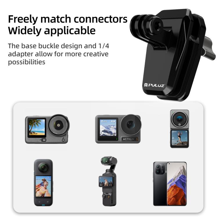 PULUZ Motorcycle Windshield Clip Bracket Camera Mount, Windshield Clip II
