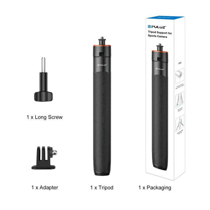 PULUZ 1.3m Action Camera Selfie Stick Tripod Vlog Live Streaming Holder, 1.4m Action Camera Tripod