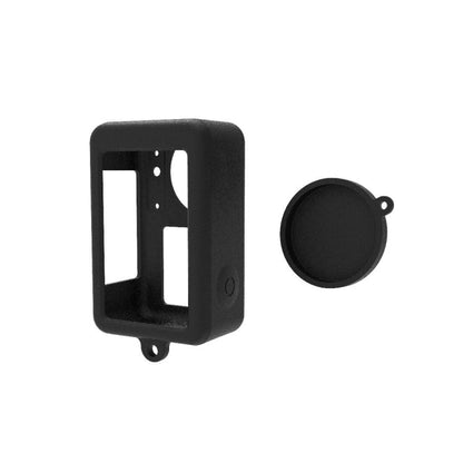For DJI Osmo Action 4 / 3 PULUZ Silicone Protective Case with Lens Cap, For DJI Osmo Action 4 / 3