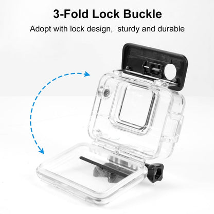 For Insta360 Ace Pro PULUZ 60m Underwater Waterproof Housing Case with Base Adapter & Screw, For Insta360 Ace Pro  Underwater Case