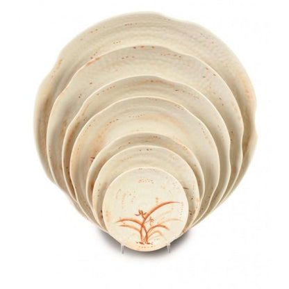 Gold Orchid Melamine Lotus Shape Plate 150mm / 6'' - Pack Of 12