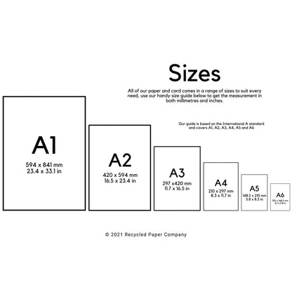 A3 Recycled White Cartridge Paper 140gsm - Ideal for Watercolours, Sketching & Illustration