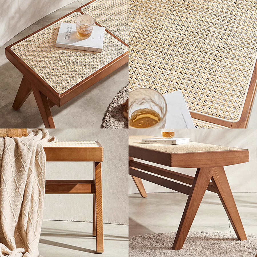 Patrick Rattan Bench, Ash Wood