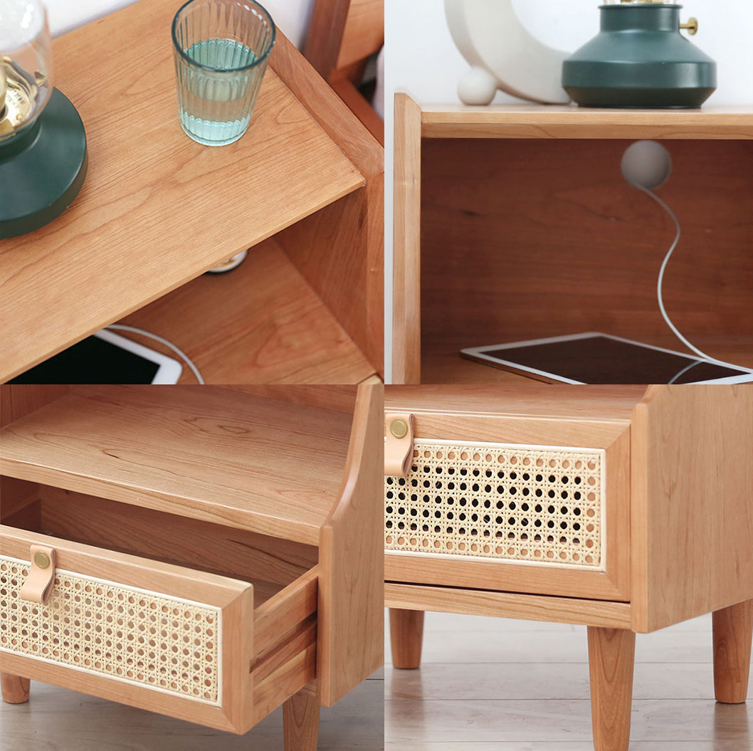 Pavia Side Table, Bedside Table, Oak