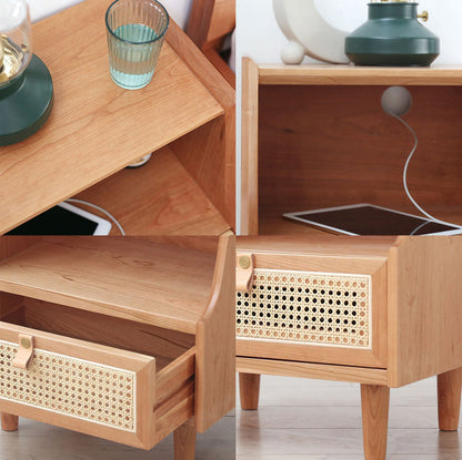 Pavia Side Table, Bedside Table, Oak
